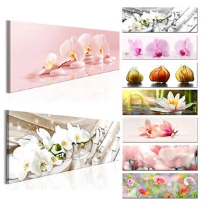 Blumen Orchidee Lilien VLIES LEINWAND DEKO BILDER WANDBILDER XXL WOHNZIMMER - Bild 1 von 38