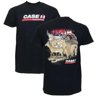 Case IH Magnum in Field Black Short Sleeve T-Shirt EXC-379 - Image 1 of 2