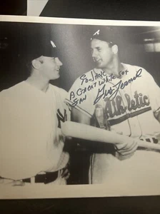 Gus Zernial Autograph Philadelphia KC A's Mickey Mantle MLB 8x10 Photo White Sox - Picture 1 of 4