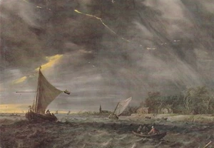 *Scenic Postcard--ART--"The Thunderstorm" ...Scenic View-   {US2-7} - Picture 1 of 1