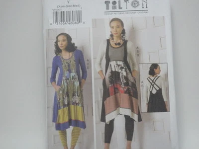 Vogue 9108 V9108 Marcy Tilton Pullover Top Dress Leggings PATTERN XS-M or L-XXL - Image 1 of 4