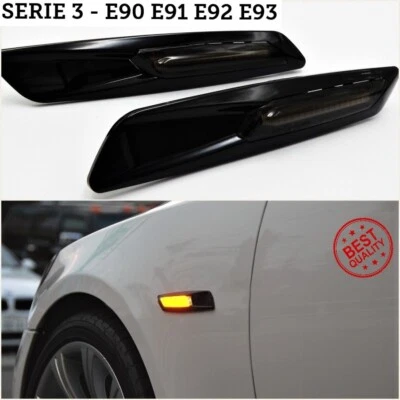 2 FRECCE Laterali 18 LED per BmwSerie 3 E90 E91 E92 E93 Lente Fumé Canbus Tunin - Immagine 1 di 4