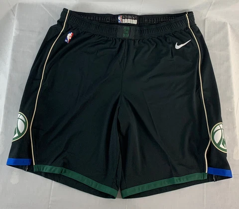 Authentic Milwaukee Bucks Shorts Team Issue Pro Nike NBA Men’s 50 City Alternate Cover