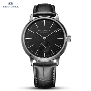 Seagull 819.12.6075 Dresswatch 40mm Mechanische Armbanduhren 50M Lederband - Bild 1 von 13