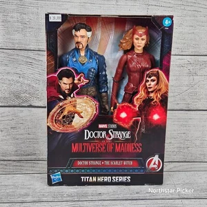 NIB Titan Hero Series Dr. Strange & The Scarlet Witch Marvel Studios Hasbro. - Picture 1 of 6