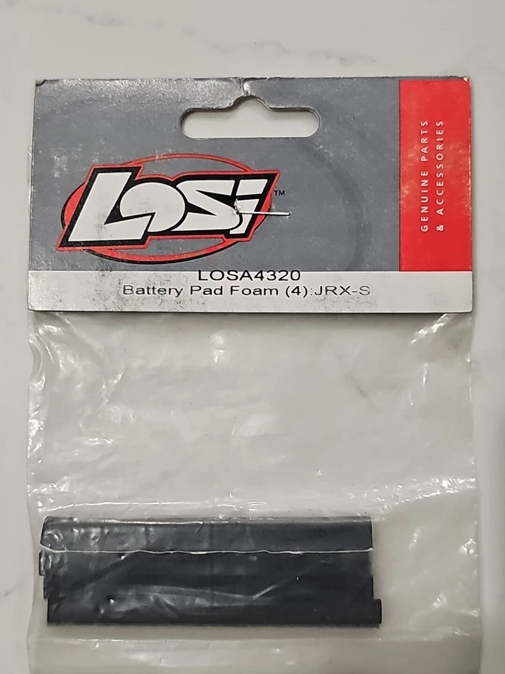 Vintage Team Losi LOSA4320 JRX-S Battery Pad Foam 4pcs A-4320 Old Stock NIB - Image 1 of 1