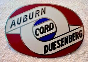 Large  AUBURN CORD DUESENBERG Badge Emblem Bumper License Plate Topper