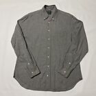 Gitman Bros Vintage Shirt Mens 16.5 Large Gray Flannel Long Sleeve USA Made