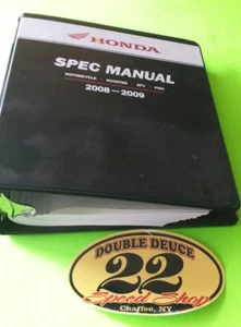 HONDA MOTORCYCLE SCOOTER AND ATV, PWC 2008-2009 SPEC MANUAL - Picture 1 of 5
