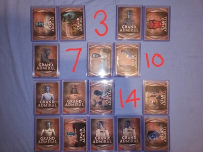 2025 Topps Star Wars Masterwork - Grand Admiral - 16 CARD BUNDLE - Image 1 of 4