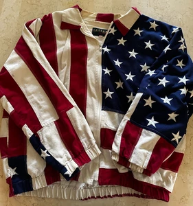 Exclusively Caesars Palace Jacket Mens XL Flag Design Full Zip Lined Well-Made - Picture 1 of 6