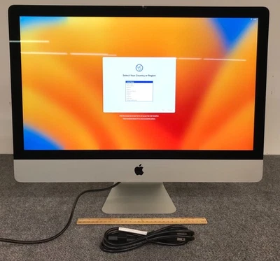Apple iMac A1419 BTO/CTO 2017 5K 27" AIO i7-7700K 16GB RAM 512GB NVMe, As Is - Image 1 of 4