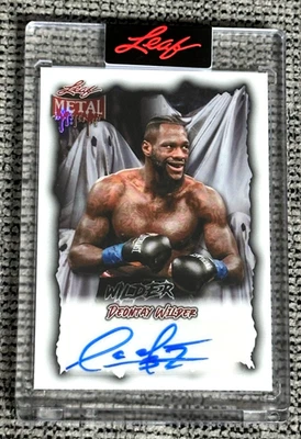 2025 Leaf Metal Halloween Deontay Wilder Prismatic Ghost Auto #2/5 - Image 1 of 2