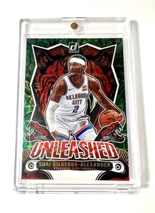 Shai Gilgeous-Alexander Unleashed Green Scope 5/5 SSP 2024-25 Panini Donruss NBA - Bild 1 von 2