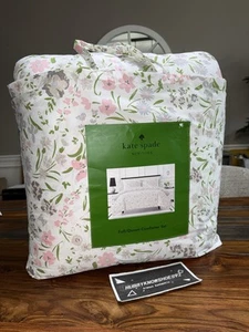 KATE SPADE 'Garden Bouquet' Multi Color Floral Cotton Full Queen Comforter Set - Picture 1 of 4
