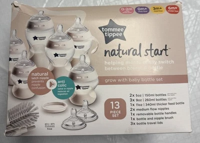 tommie tippee Natural Start 13 Piece Bottle Set BPA Free - Image 1 of 4