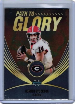 Bowman University 2025 cromo #PG-3 Gunner Stockton camino a la gloria Foto 1 de 2