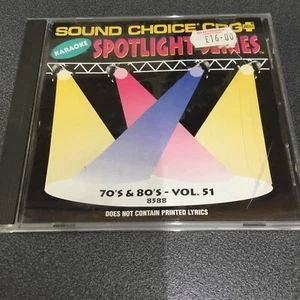 Spotlight Series Karaoke Sound Choice 70s And 80s Vol 51 - Picture 1 of 2