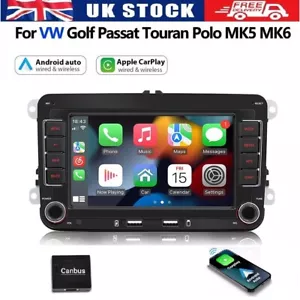 32G Apple Carplay For VW GOLF Polo MK6 7" Car stereo Radio Android 13 Player GPS - Picture 1 of 22