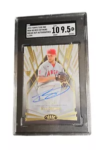 2022 Tier One Reid Detmers Break Out Rookie RC Auto #6/299 SGC 9.5/10 Angels - Picture 1 of 2