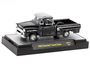 Camioneta Chevrolet Cameo 1958 M2 Machines 1:64 Lowriders negra - Imagen 1 de 3