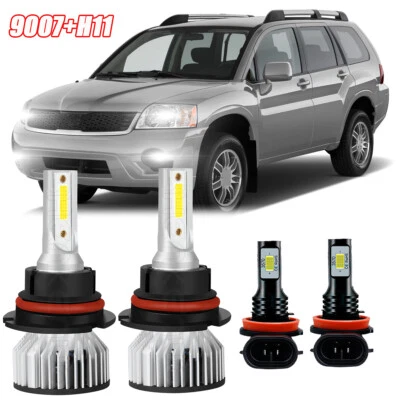 For Mitsubishi Endeavor 2006-2011 Combo 9007+H11 LED Headlight Fog Light Bulbs - Image 1 of 4