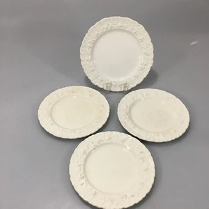 Wedgwood Queensware crema en relieve vid 1 plato de ensalada 7" 3 platos B&B 6 1/4 - Imagen 1 de 9