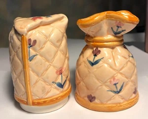 Agitadores de cerámica acolchados ~ con motivo floral en bolsa/almohada - Imagen 1 de 4