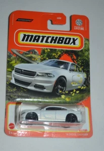 MATCHBOX 2024 HIGHWAY ADVENTURE 81/100 - '18 DODGE CHARGER PEARL WHITE - Picture 1 of 5