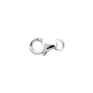 Fermagli aragosta in argento sterling 925 6x10 mm con anello 4 pezzi #5302-6 - Foto 1 di 1