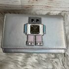 MCM Robot Silver Trifold Wallet
