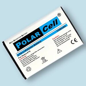 PolarCell Batteria per Nokia 112 E70 N-Gage QD BL-6C 1100mAh Li-Polymer