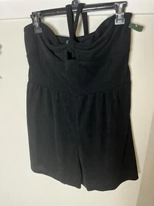 Wild Fable Large Damen Frottee schwarz Strampler Shorts Neckholder Urlaub - Bild 1 von 9