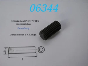 10 x PERNO FILETTATO M 24x50 45H -DIN 913- - Foto 1 di 1