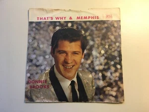 Donnie Brooks That's Why / Memphis 45 rpm Era VG+ picture sleeve PS rockabilly - Imagen 1 de 2