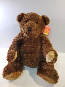 FAO Schwarzer Fifth Avenue Braunbär sitzend weiches Plüschtier Stofftier 20 Zoll GROß - Bild 1 von 9