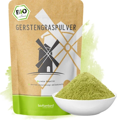 BIO Gerstengraspulver 500g fein gemahlen - 100% natürlich - Bio - bioKontor  - Bild 1 von 4