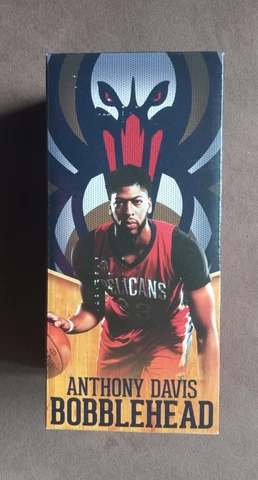 2017 New Orleans Pelicans SGA Bobblehead Anthony Davis Whitney Bank w/ Package Cover