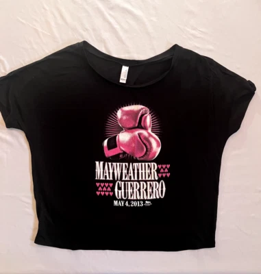 Mayweather vs Guerrero 2013 Boxing Event Ladies Top NEW RARE - Ladies Large - Image 1 of 2