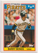 1988 Topps UK #5 Barry Bonds Pittsburgh Pirates