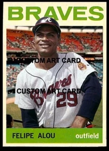 Felipe Alou Atlanta Braves Custom Made Baseball Art Card - Picture 1 of 2