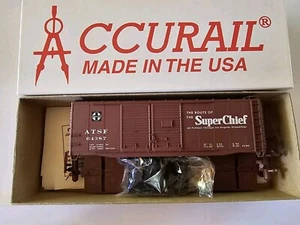 ACCURAIL HO Kit #3601 40' Double Door Box Car - SANTA FE (AT&SF) #64387 NOS - Picture 1 of 2