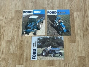 3 Ford Tractors BROCHURES 2310, 7600, 8600 Tractors - Picture 1 of 2