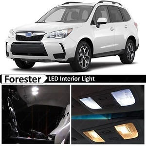Kit de equipamiento de 8 bombillas LED interiores blancas para Subaru Forester 2015-2017 - Imagen 1 de 9
