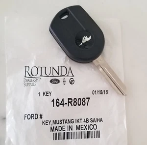 NEW FORD MUSTANG IKT 4B SA/HA OEM KEY UNCUT P/N 164-R8087 (LLAVE VIRGEN) - Picture 1 of 7