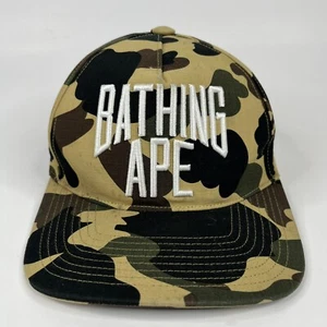 A Bathing Ape BAPE Hat Cap Snap Back Camouflage Japan Mens - Picture 1 of 20