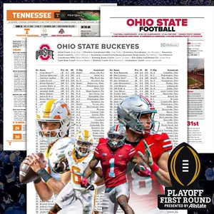 2024 Ohio State vs Tennessee - Flipcard & Program Notes College Football Playoff - Picture 1 of 6