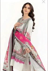 NEW GUL AHMED Size XL 2PC Khaddar Digital Printed Shirt & Dupatta Pakistani - Picture 1 of 11