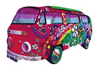 Pink Hippy Campervan Magnet -  Hippy Campervans - Campervan Magnets  DB22J