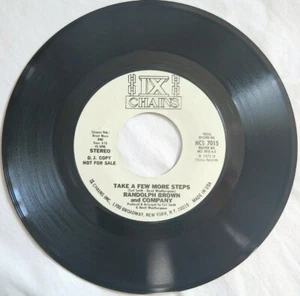 Randolph Brown & Co TAKE A FEW MORE STEPS promo 45 IX CHAINS Memphis FUNK wlp - Imagen 1 de 3